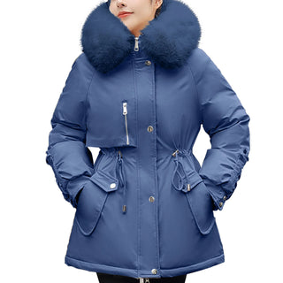 Buy blue Women&#39;S Winter Jacket Winter Coat Coat Parka Outdoor Street Daily Winter Fall Long Coat Regular Fit Adjustable Windproof Warm