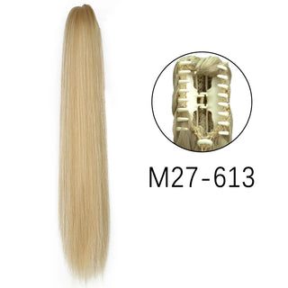 Buy s-m27-613 Claw Clip on Ponytail Hair Extensions