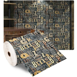 Buy letter-brick 3D Wallpaper Decoration Self-Adhesive