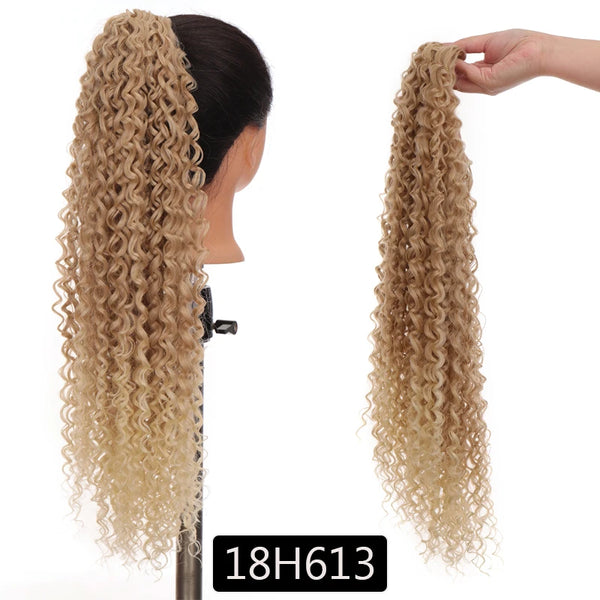 Synthetic 22inch Drawstring Ponytail Extensions