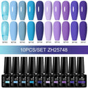 10/12pcs Spring Macaron Nail Gel Polish Set Semi Permanent UV for Manicure Soak Off Gel Nail Polish Kit Varnishes Nail Supplies