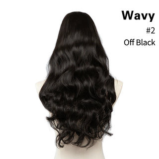 Buy off-black U-Part Synthetic Clip in Hair Extension