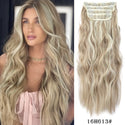 4Pcs/Set 20Inch Synthetic Hair Clip in Long Wavy Thick Hairpieces