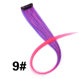 Buy 9 Color Ombre Straight Hair Extension Clip in Hairpieces