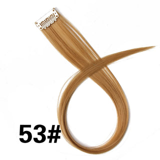 Buy 53 Color Ombre Straight Hair Extension Clip in Hairpieces