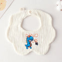 Cotton Gauze Baby Print Bibs Infant Bib