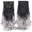 22Inch Synthetic Long Curly 16Clips Clip in Hair Extensions