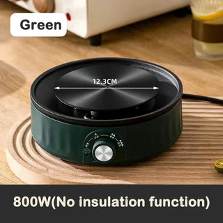 Buy 800w-green 1000W Electric Mini Coffee Heater Milk Tea Mocha Heating Stove Hot Plate Multifunctional Cooking Pot Oven Small Furnace Cooker