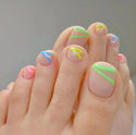 Acrylic Press Toe Nails