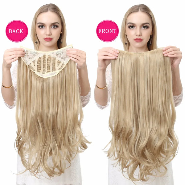 U-Part Synthetic Clip in Hair Extension