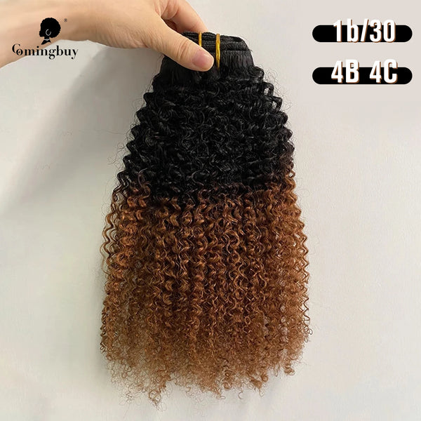 4B 4C Human Natural Hair Clip Ins