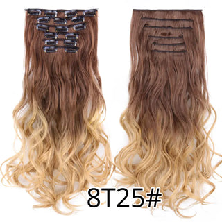 Buy 8t25 22Inch Synthetic Long Curly 16Clips Clip in Hair Extensions