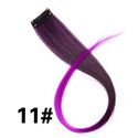 Color Ombre Straight Hair Extension Clip in Hairpieces