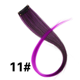 Buy 11 Color Ombre Straight Hair Extension Clip in Hairpieces