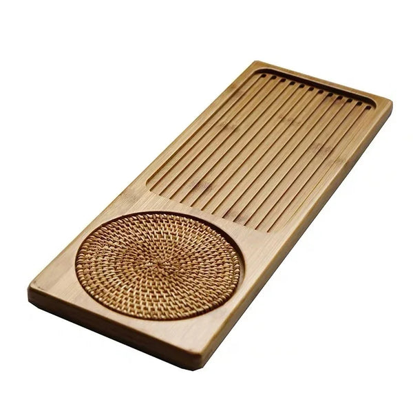 Bamboo  Tray High Quality 25*14*3.5cm Chinese Solid Tea Tray Household Tea Board Chahai /Tea Table WF