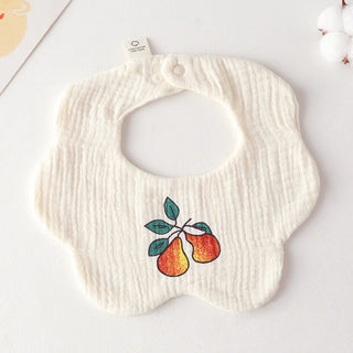 Buy two-fragrant-pears Cotton Gauze Baby Print Bibs Infant Bib