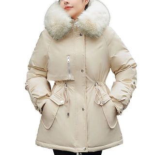 Buy white Women&#39;S Winter Jacket Winter Coat Coat Parka Outdoor Street Daily Winter Fall Long Coat Regular Fit Adjustable Windproof Warm