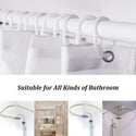 4 Pcs Shower Curtain Sets With 12 Hooks