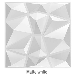 Buy a-matte-white 30x30cm  Non-Self-Adhesive 3D Wall Sticker