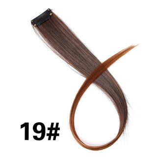 Buy 19 Color Ombre Straight Hair Extension Clip in Hairpieces