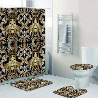 Buy 4pcs-set5 Modern Geometric Shower Curtain Set