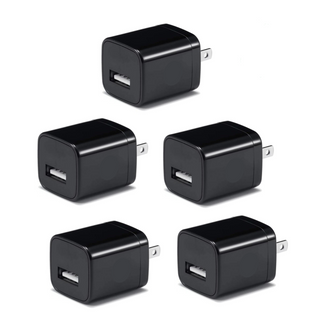 Buy black 5x USB Charger Adapter Wall Charger Plug