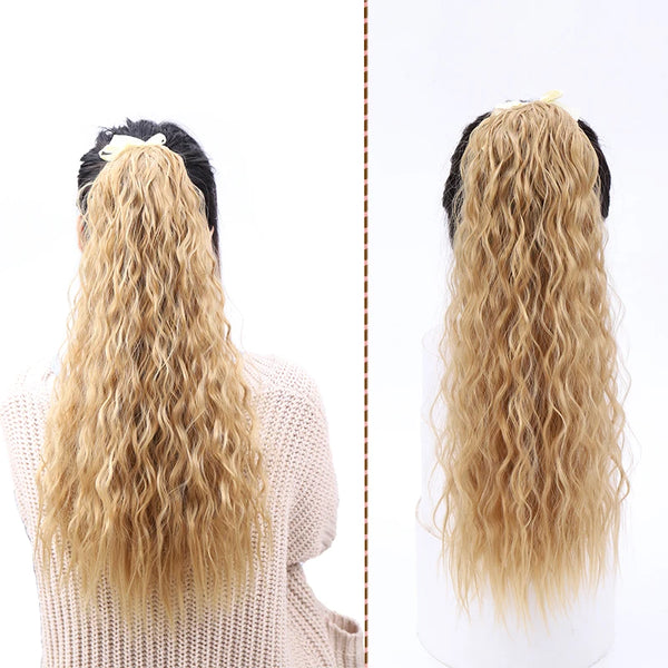 Synthetic 22inch Drawstring Ponytail Extensions