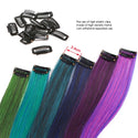 Color Ombre Straight Hair Extension Clip in Hairpieces