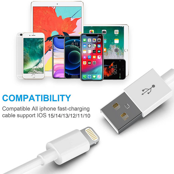 3ft USB Charger Data Cable Cord for iPhone