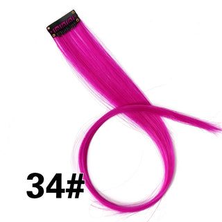 Buy 34 Color Ombre Straight Hair Extension Clip in Hairpieces