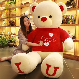 Buy 6-iu 100cm Plush Toy Teddy Bear Giant  T Shirt Soft Stuffed Animals Pillow Dolls Grilfriend Kids Wife Birthday Valentines Day Decor