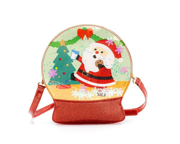 Snowglobe Handbag - Jolly Santa