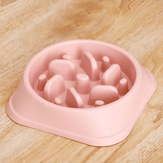 Buy pink Slow Feeder Dog Bowl