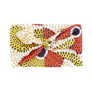 Buy 238-yellow-round African Pattern Print Headband