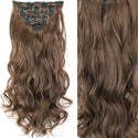 22Inch Long Straight Wavy Hair Extension 7Pcs/Set 16 Clips