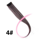 Color Ombre Straight Hair Extension Clip in Hairpieces