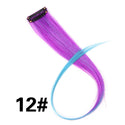 Color Ombre Straight Hair Extension Clip in Hairpieces