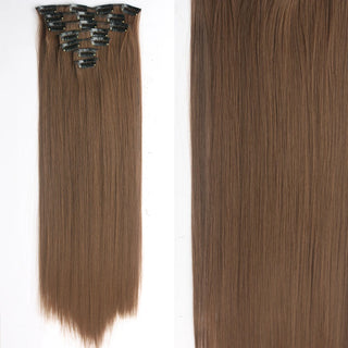 Buy 12 22Inch Long Straight Wavy Hair Extension 7Pcs/Set 16 Clips