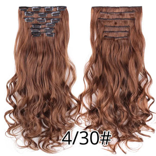 Buy 4-30 22Inch Synthetic Long Curly 16Clips Clip in Hair Extensions