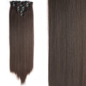 22Inch Long Straight Wavy Hair Extension 7Pcs/Set 16 Clips