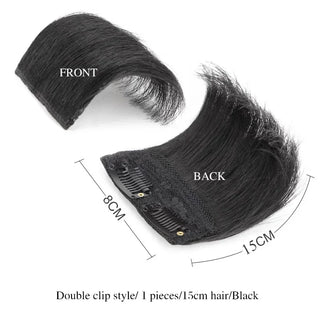 Buy a55-black-15cm 10-20cm Human Hair Invisable Seamless Hair Pad Extension