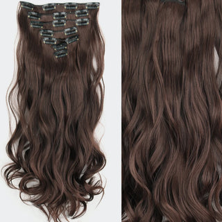 Buy m4-33 22Inch Long Straight Wavy Hair Extension 7Pcs/Set 16 Clips