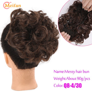 Buy 4-30 Curly Chignon With Comb Clips