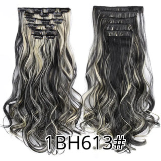 Buy 1bh613 22Inch Synthetic Long Curly 16Clips Clip in Hair Extensions