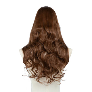 Buy light-golden-brown U-Part Synthetic Clip in Hair Extension