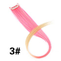 Color Ombre Straight Hair Extension Clip in Hairpieces