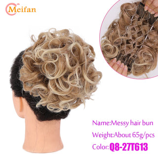 Buy 27t613 Curly Chignon With Comb Clips