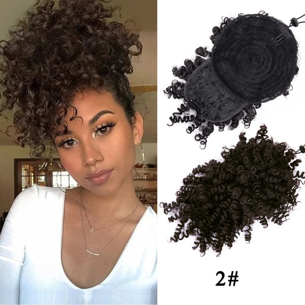 Synthetic Curly Bangs