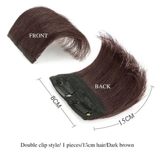 Buy a55-dark-brown-15cm 10-20cm Human Hair Invisable Seamless Hair Pad Extension