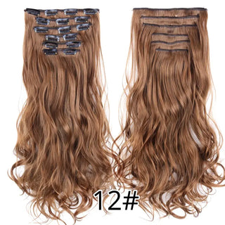 Buy 12 22Inch Synthetic Long Curly 16Clips Clip in Hair Extensions